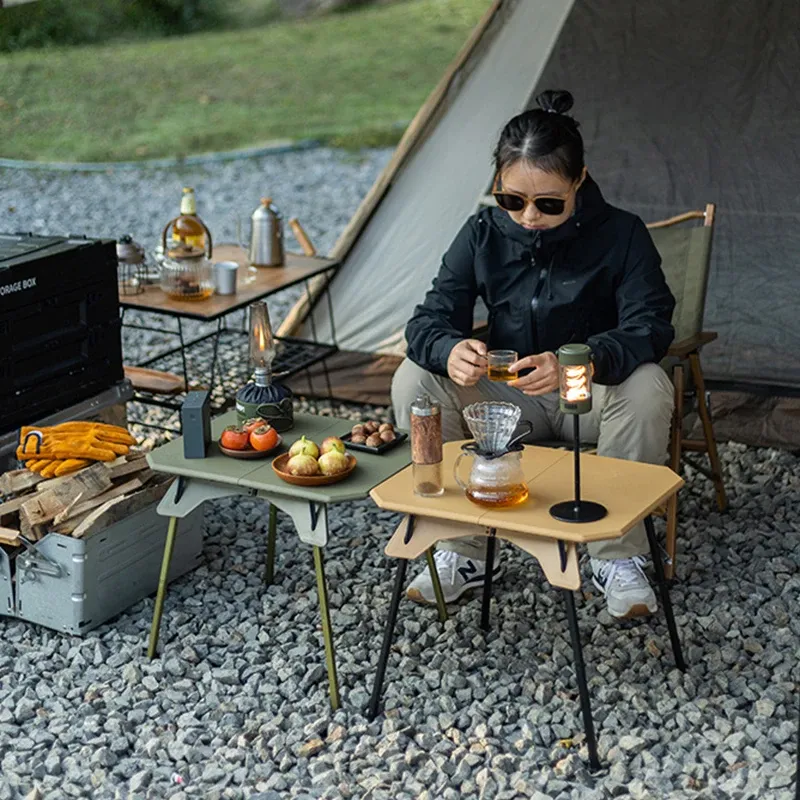 WESTTUNE ultraleichter Camping-Falttisch mit Doppelhöhe