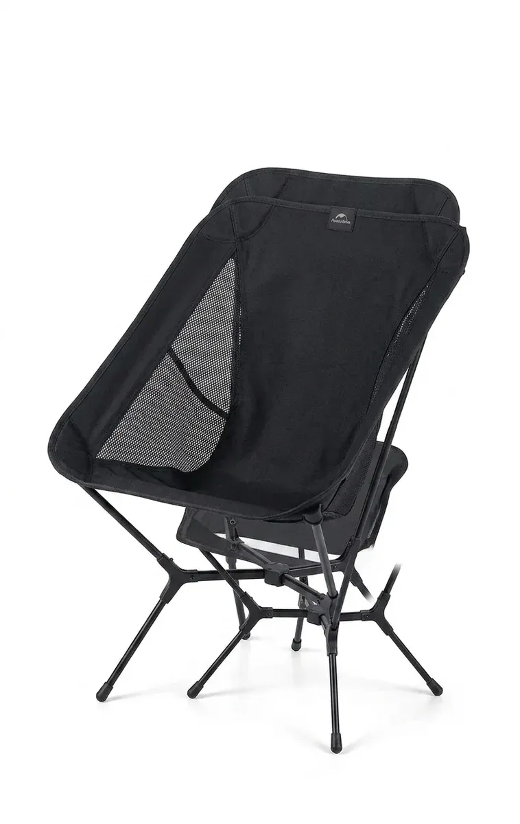 Naturehike faltbarer Campingstuhl in Schwarz