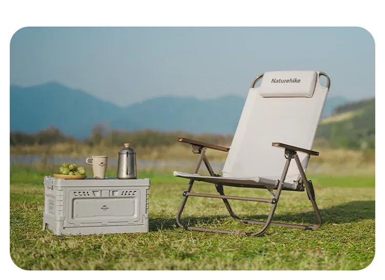 Naturehike T02 verstellbarer Hochlehner-Liegestuhl für Outdoor