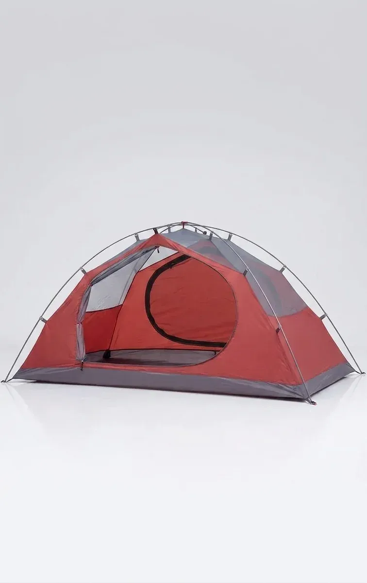 Schwarzes rotes BLACKDEER Archeos 3P Zelt