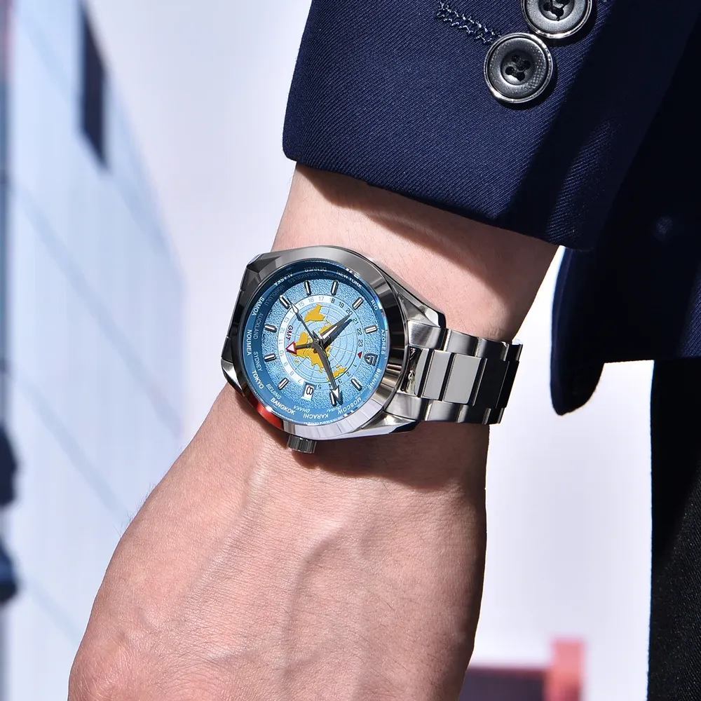 PAGANI DESIGN 1788 Automatik-Herrenuhr mit Saphirglas und Edelstahlgehäuse