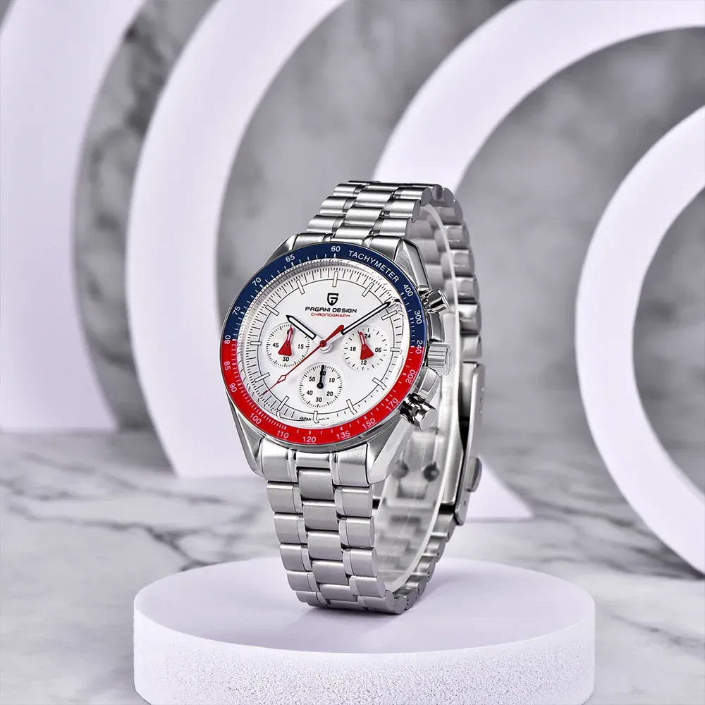 PAGANI DESIGN VK63 Herren-Chronograph mit Saphirglas