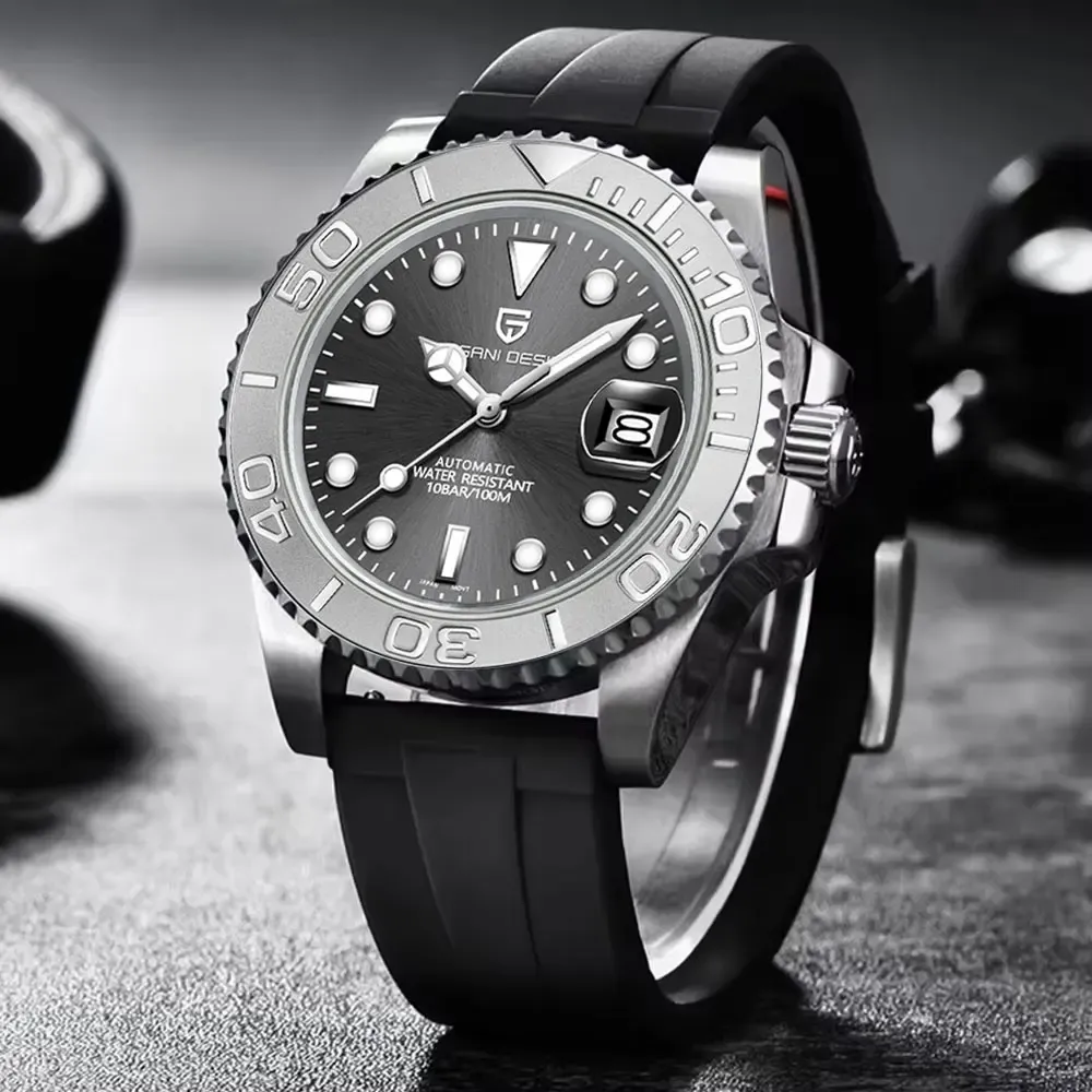 PAGANI DESIGN Automatik-Herrenuhr mit Saphirglas und 10 Bar