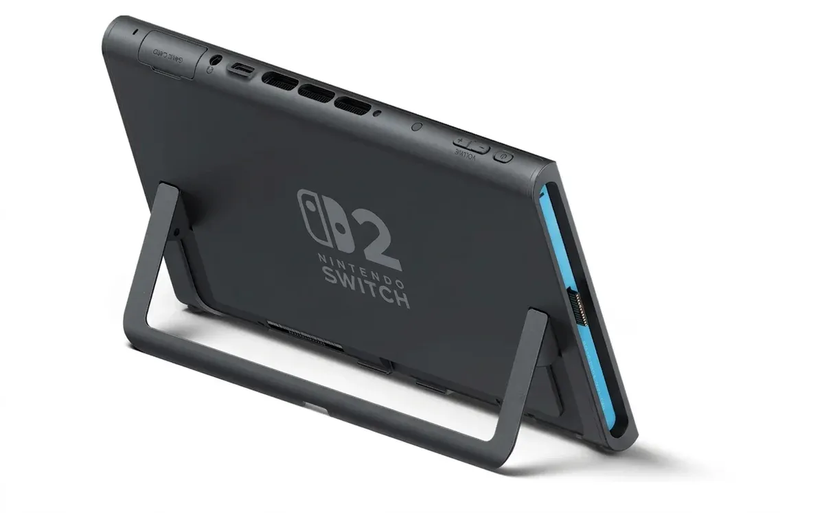 Nintendo Switch 2 Rückseite mit Ständer