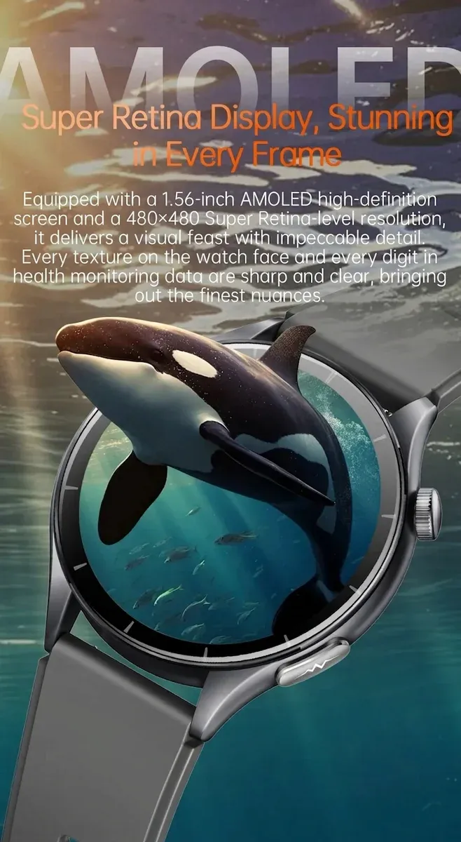 Xiaomi ET458 Smartwatch grau rund