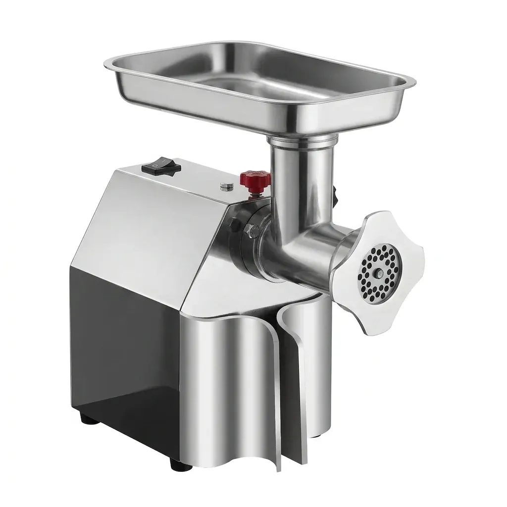 Elektrischer Fleischwolf aus Edelstahl, sauber
