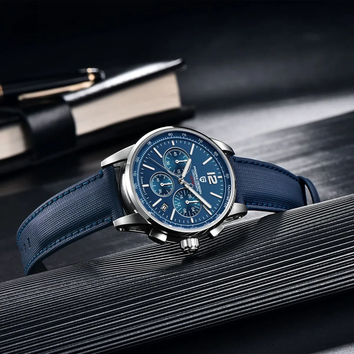 PAGANI DESIGN Herren-Chronograph mit Saphirglas und 10 Bar
