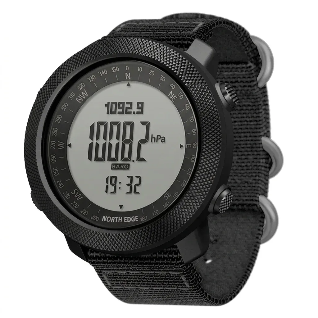 North Edge APACHE-3 digitale Sportuhr schwarz
