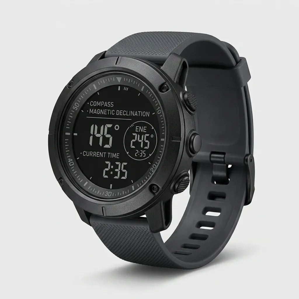 שעון ספורט דיגיטלי שחור North Edge