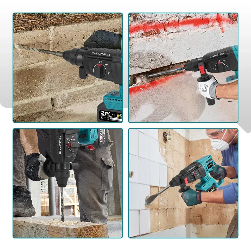 Yofidra 26-mm Akku-Bohrhammer mit Brushless-Motor