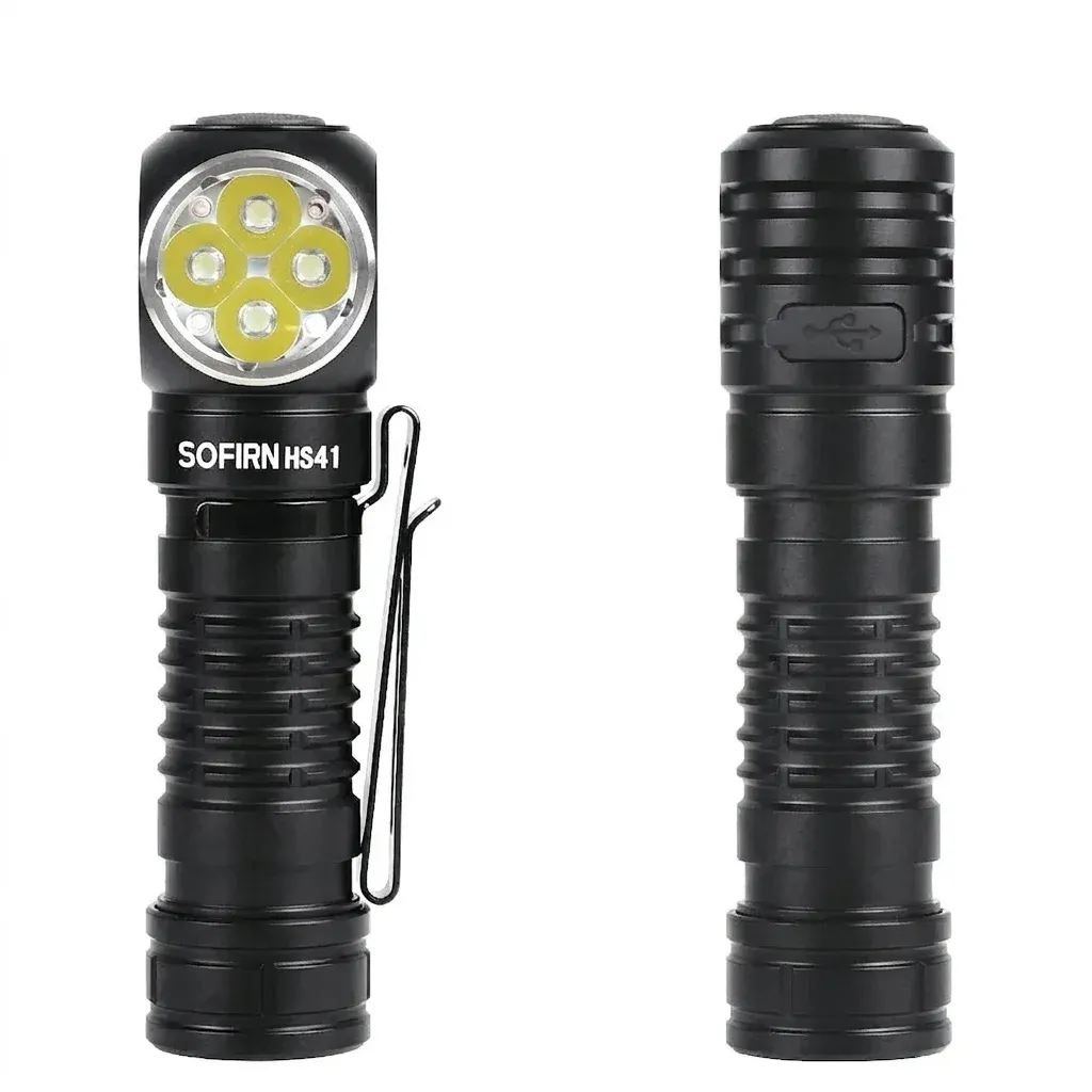 Sofirn HS41 Stirnlampe Vorder- und Rückansicht