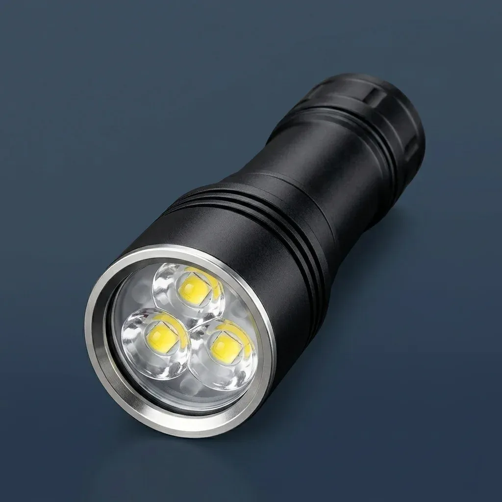 Sofirn SD09L Tauchlampe auf weißem Hintergrund