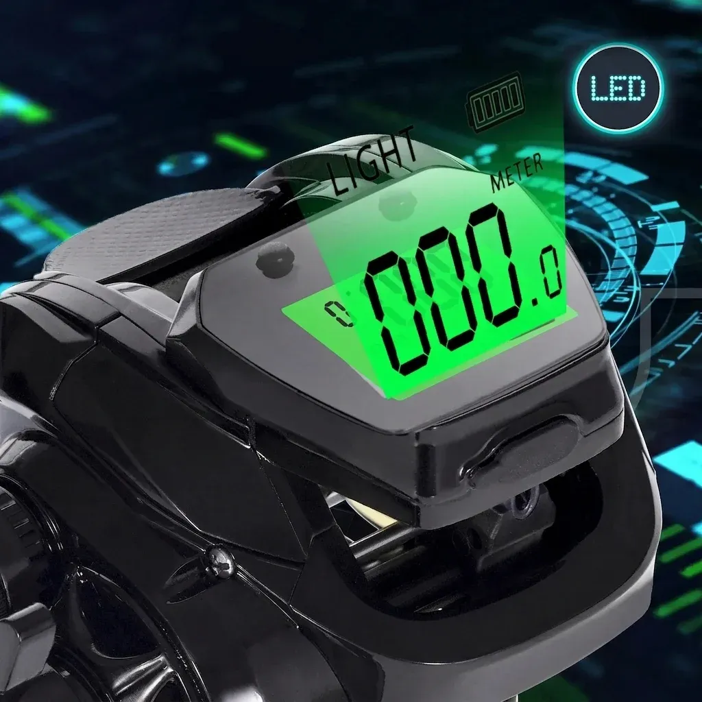 SAMOLLA Baitcast-Rolle mit LED-Display