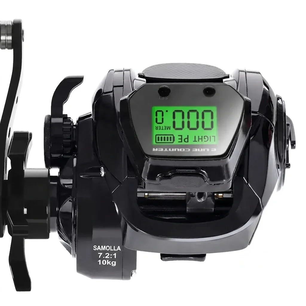 SAMOLLA Baitcast-Rolle mit LED-Display