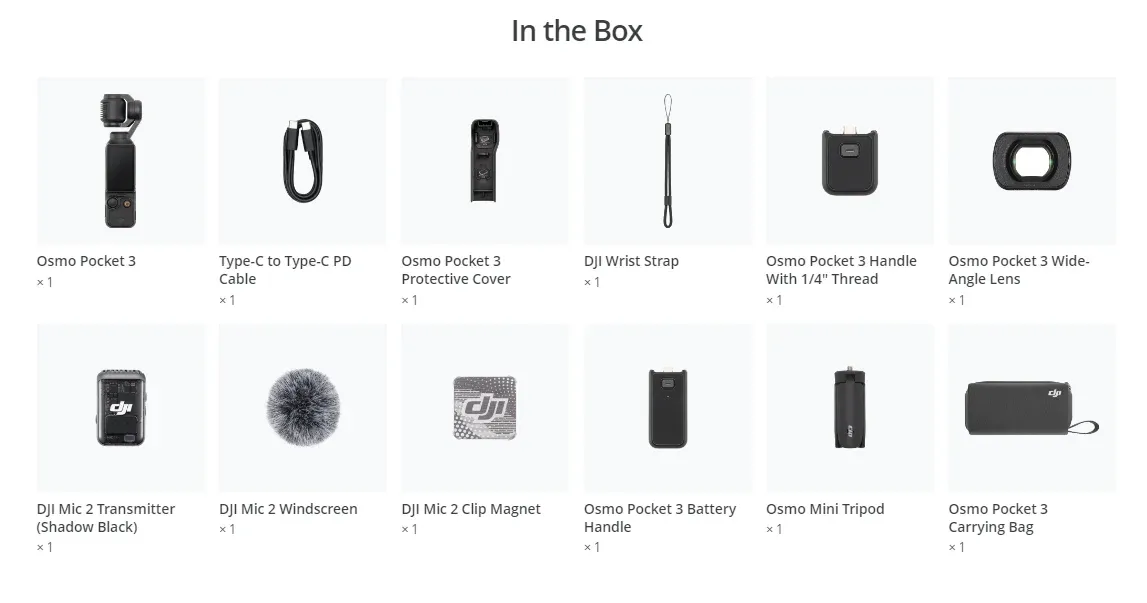 DJI Osmo Pocket 3 kompakte 4K-Gimbal-Kamera