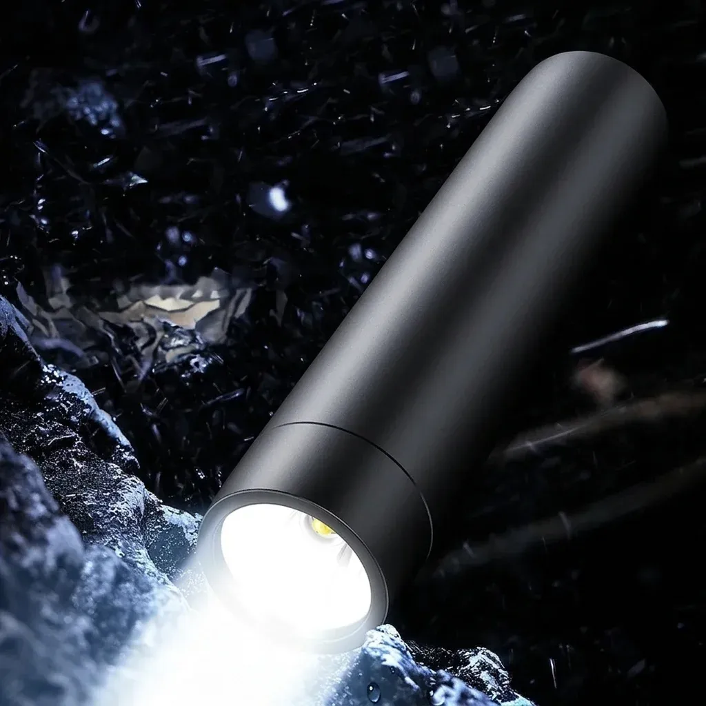 Philips Mini-Taschenlampe schwarz im Studio