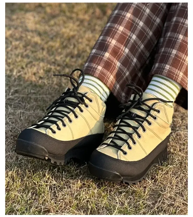 Wasserdichte Leder-Hikingschuhe mit Knöchelschutz