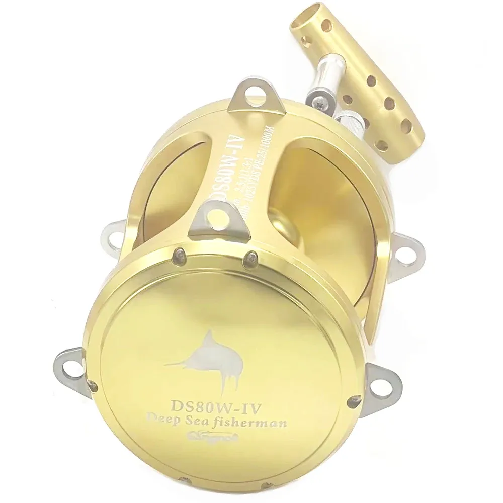 Große Trollingrolle für Offshore-Jigging mit 30–45 kg Bremse