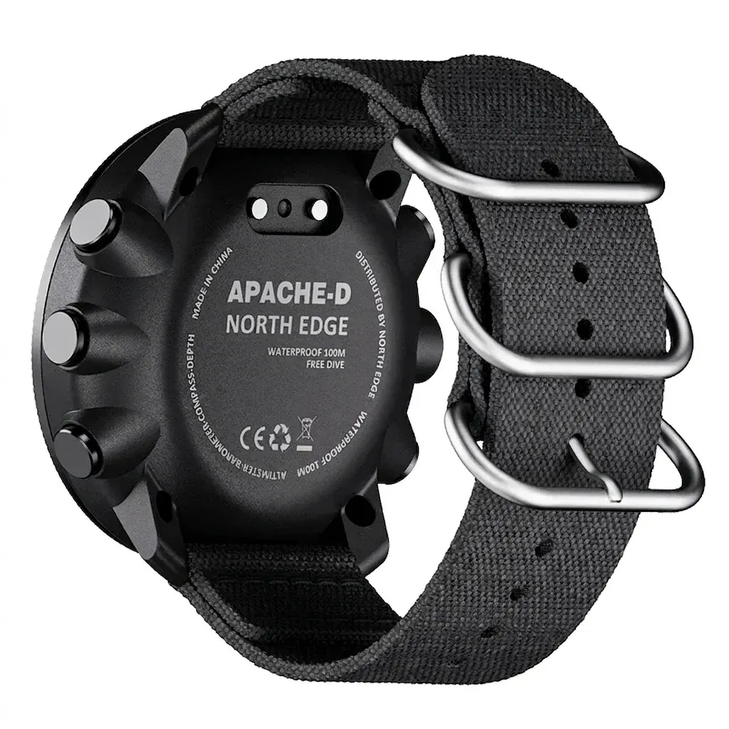 North Edge APACHE-D Rückseite Sportuhr