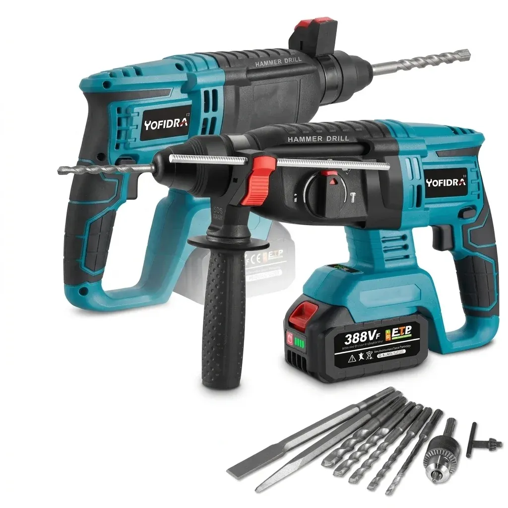 Yofidra 26-mm Akku-Schlagbohrer Studiofoto