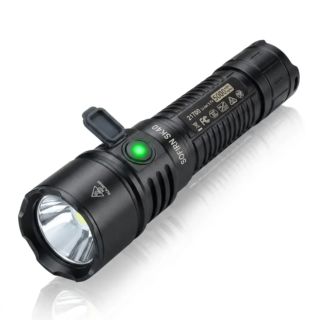 Sofirn SK40 taktische LED-Taschenlampe schwarz