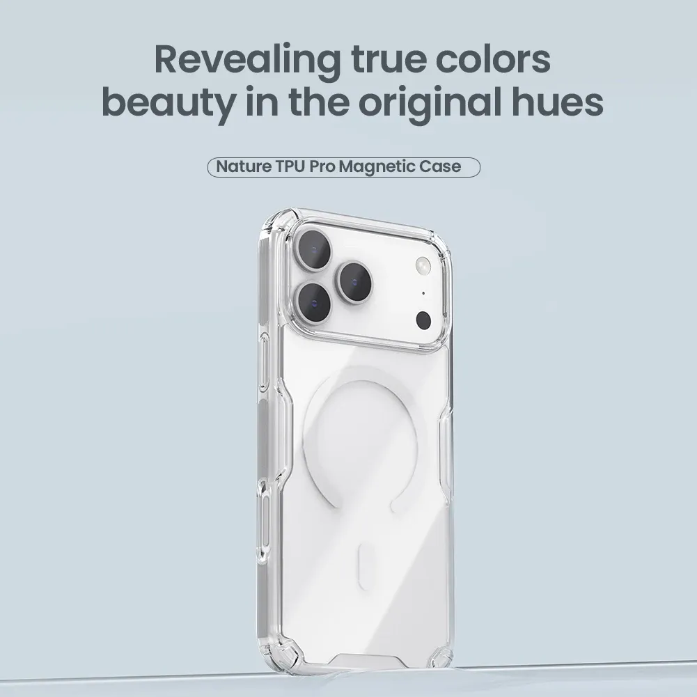 NILLKIN transparente TPU-Schutzhülle mit Magnetfunktion für iPhone 17 Pro Max und kompatible Modelle