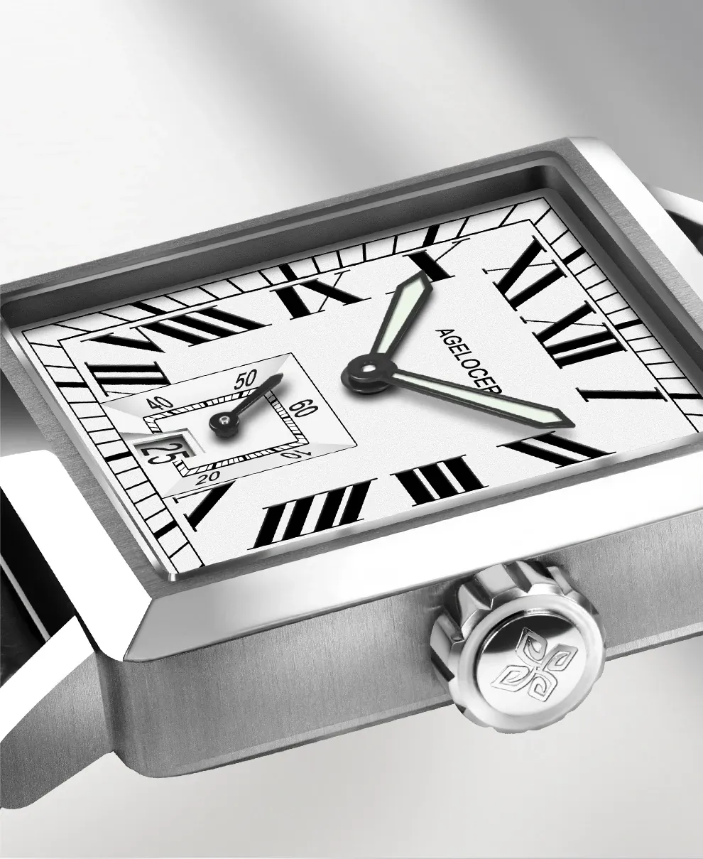 AGELOCER Codex Square Automatik-Herrenuhr mit Saphirglas