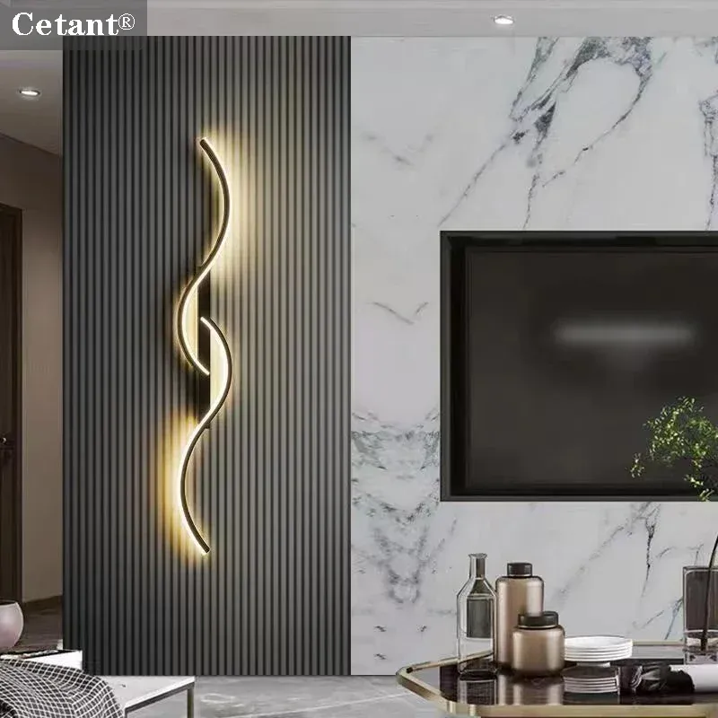 Minimalistische LED-Wandleuchte mit Fernbedienungsoption