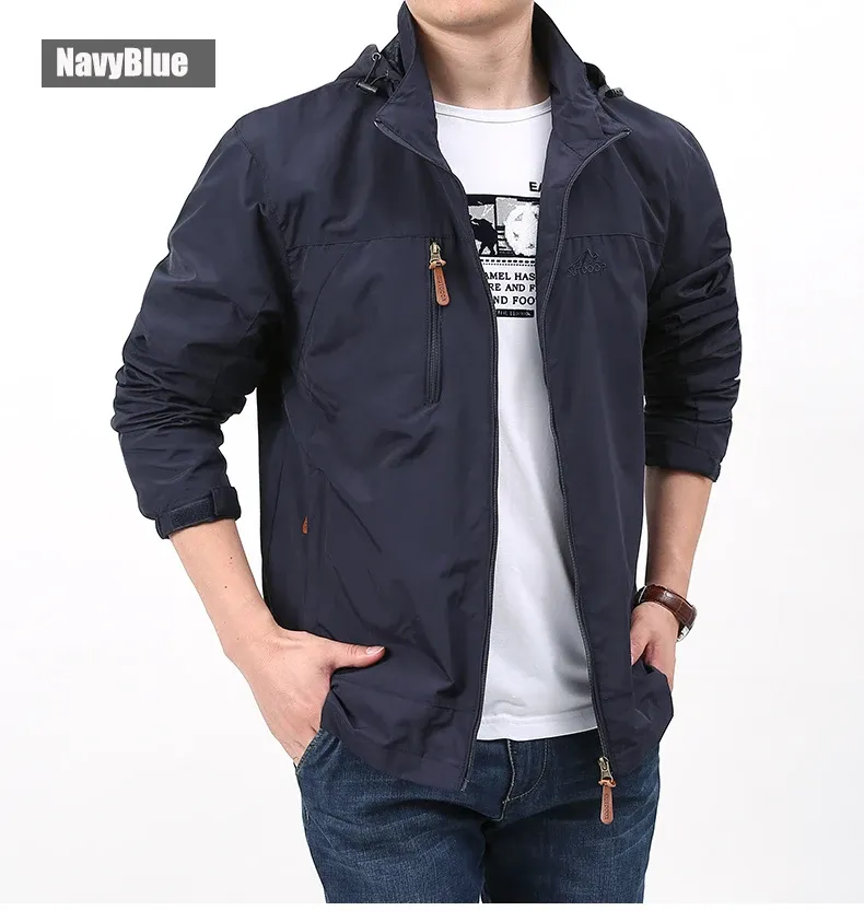 Naturehike wasserdichte Windjacke mit Kapuze und Taschen