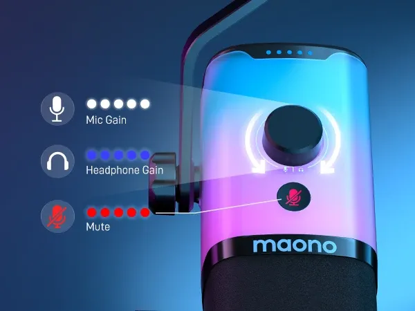 maono PD100X USB/XLR Gaming-Mikrofon mit RGB