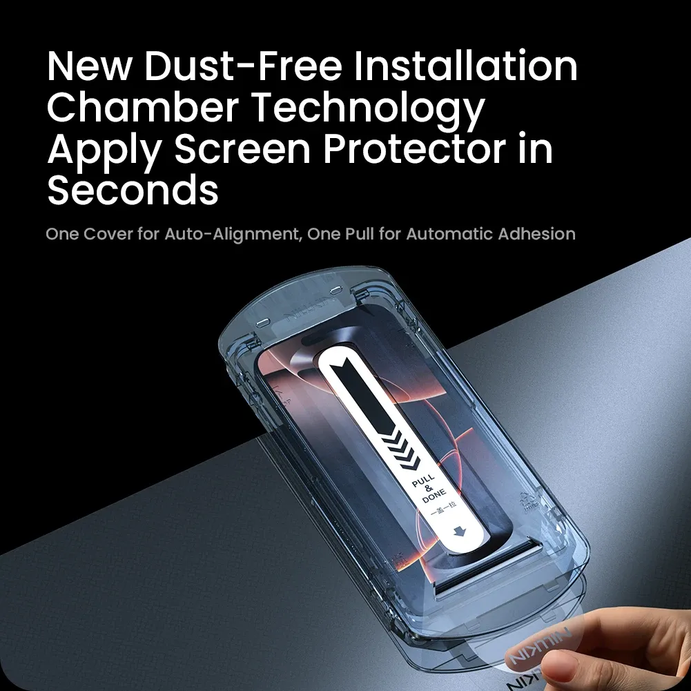 NILLKIN 3D-Arc-Displayschutzglas für iPhone 17 Pro Max, 17 Air, 16 Pro Max und 16 Plus