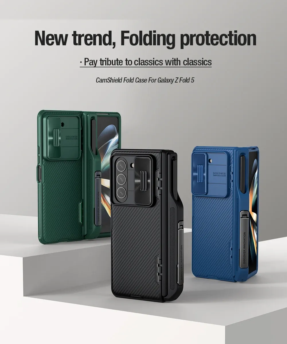 NILLKIN CamShield Pro Hülle für Samsung Galaxy Z Fold5 mit Kameraschutz und Stiftefach