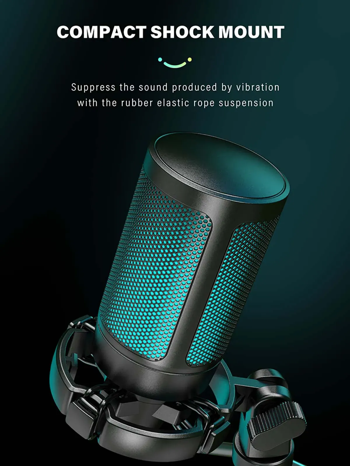 FIFINE AmpliGame A2 USB-Gaming-Mikrofon mit RGB und Stummschaltung