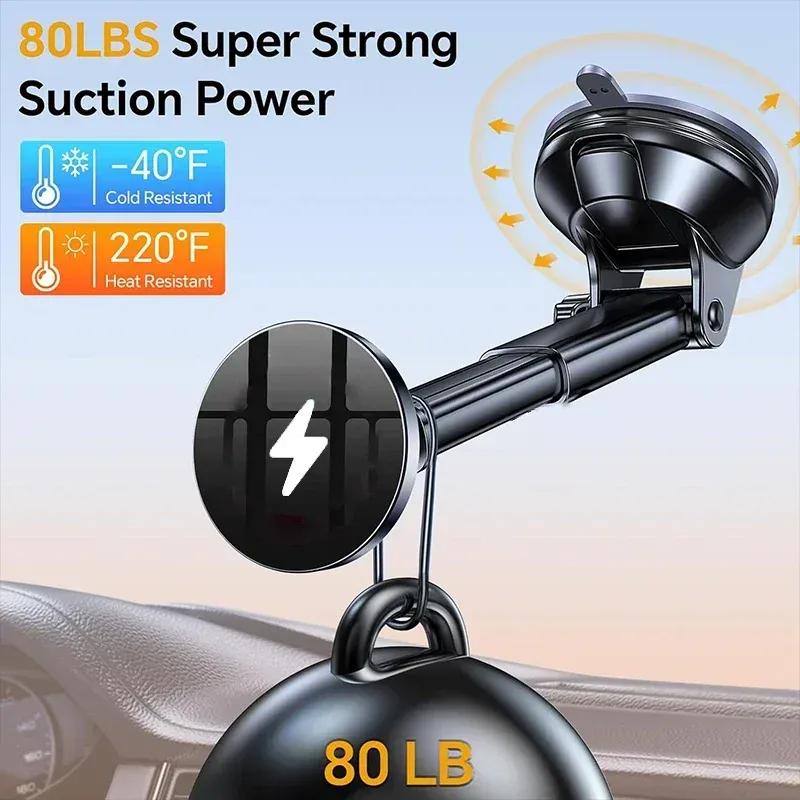 Magnetische 15W-KFZ-Ladehalterung mit Kühlung für iPhone