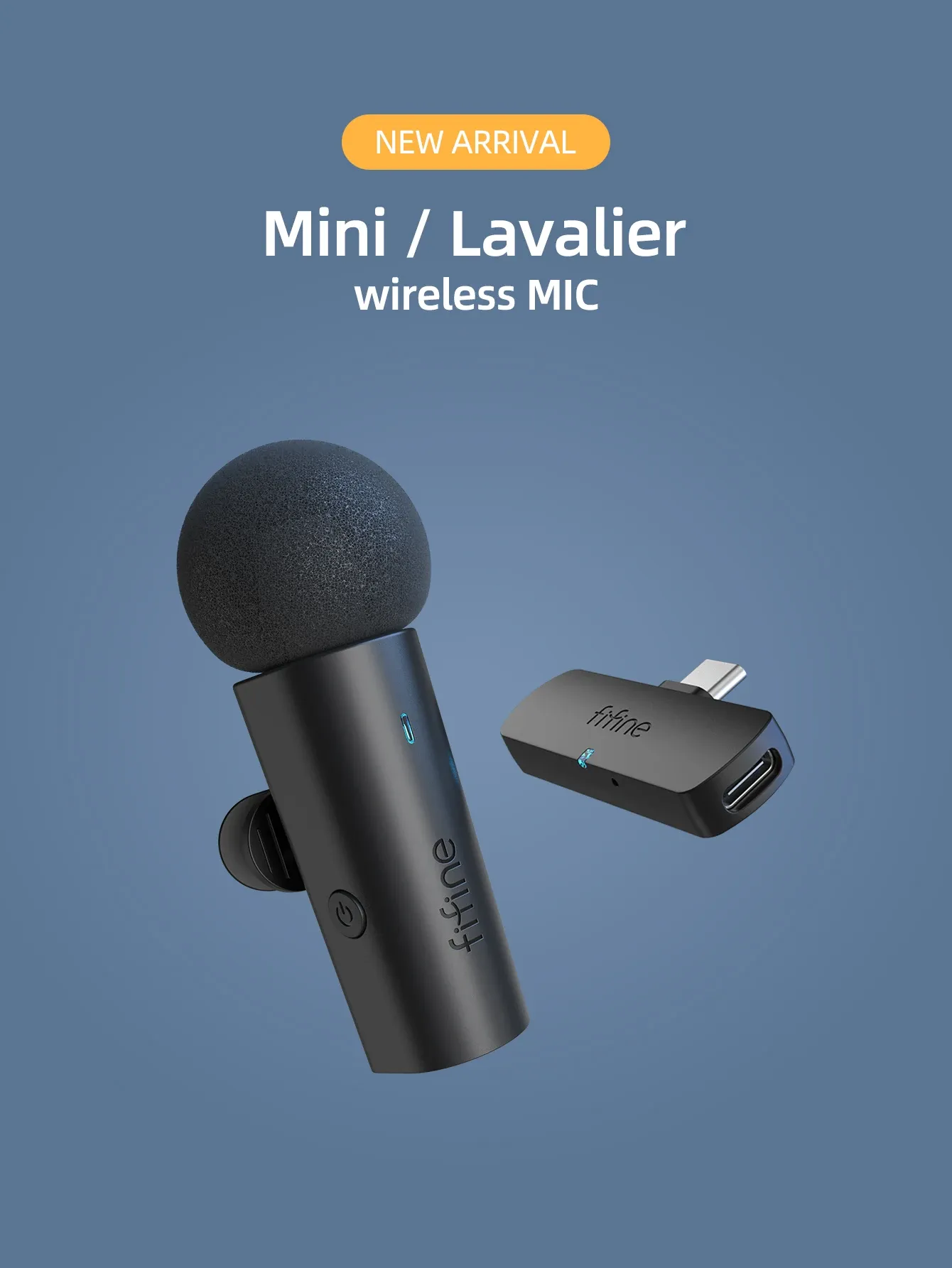 FIFINE kabelloses Ansteckmikrofon für Smartphones mit USB-C