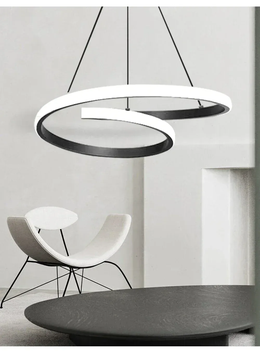 Skandinavische LED-Ringpendelleuchte 30 cm