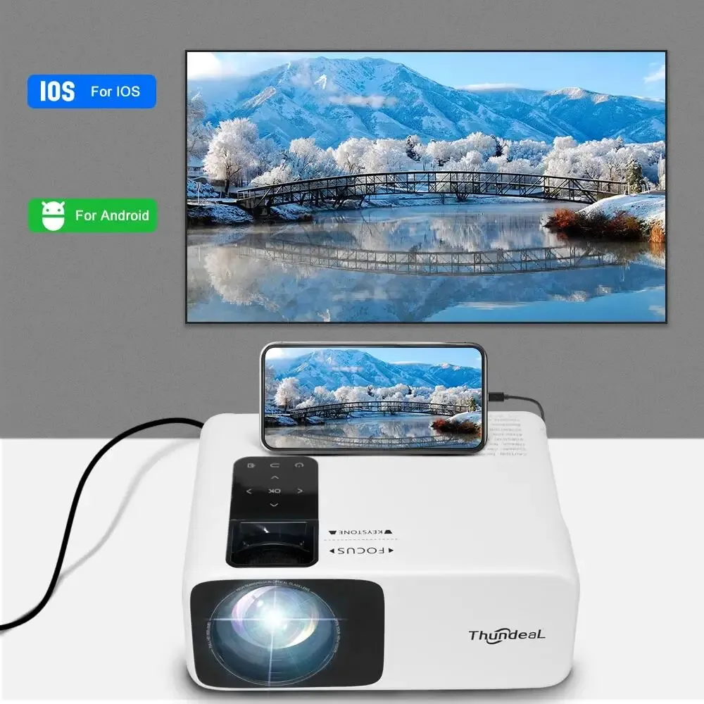 ThundeaL TD93Pro Mini-Heimkino-Projektor mit Android und Full HD