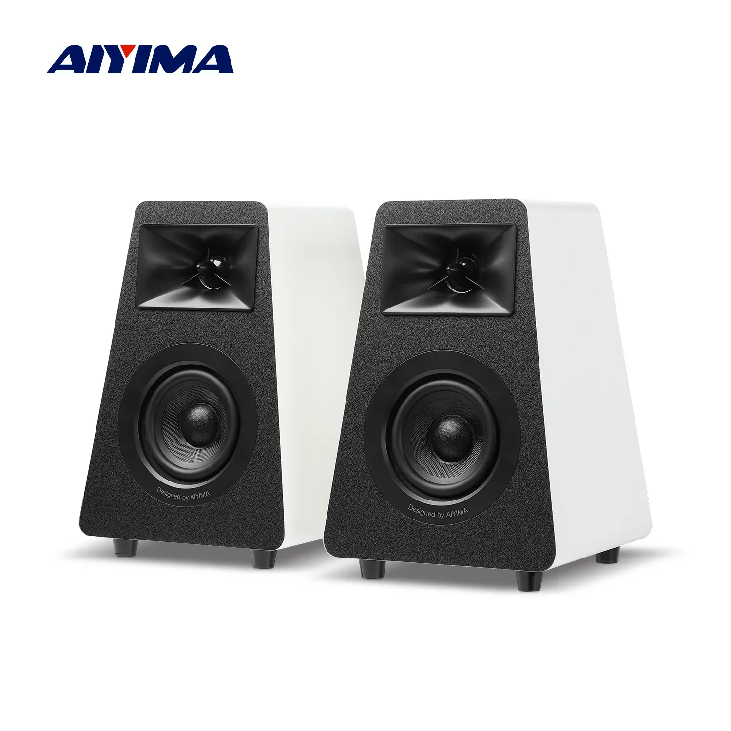 AIYIMA S30 Aktiv-Bluetooth-Regallautsprecher für Heimkino und Schreibtisch