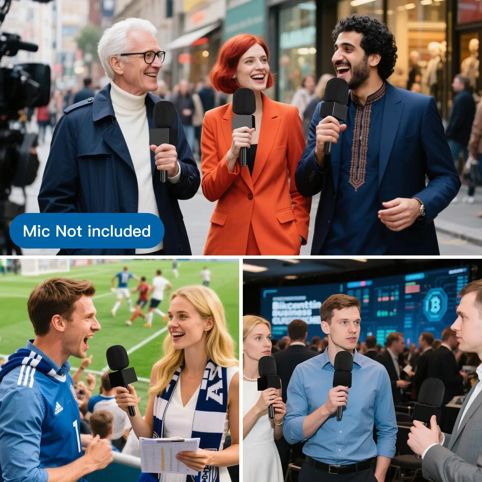 Haomuren Universal-Mikrofonständer für Mini-Funkmikrofone