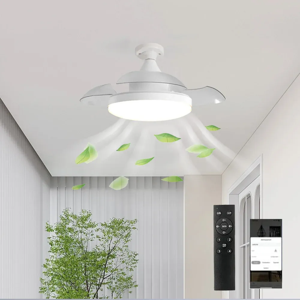 LED-Deckenventilator mit Fernbedienung und App-Steuerung