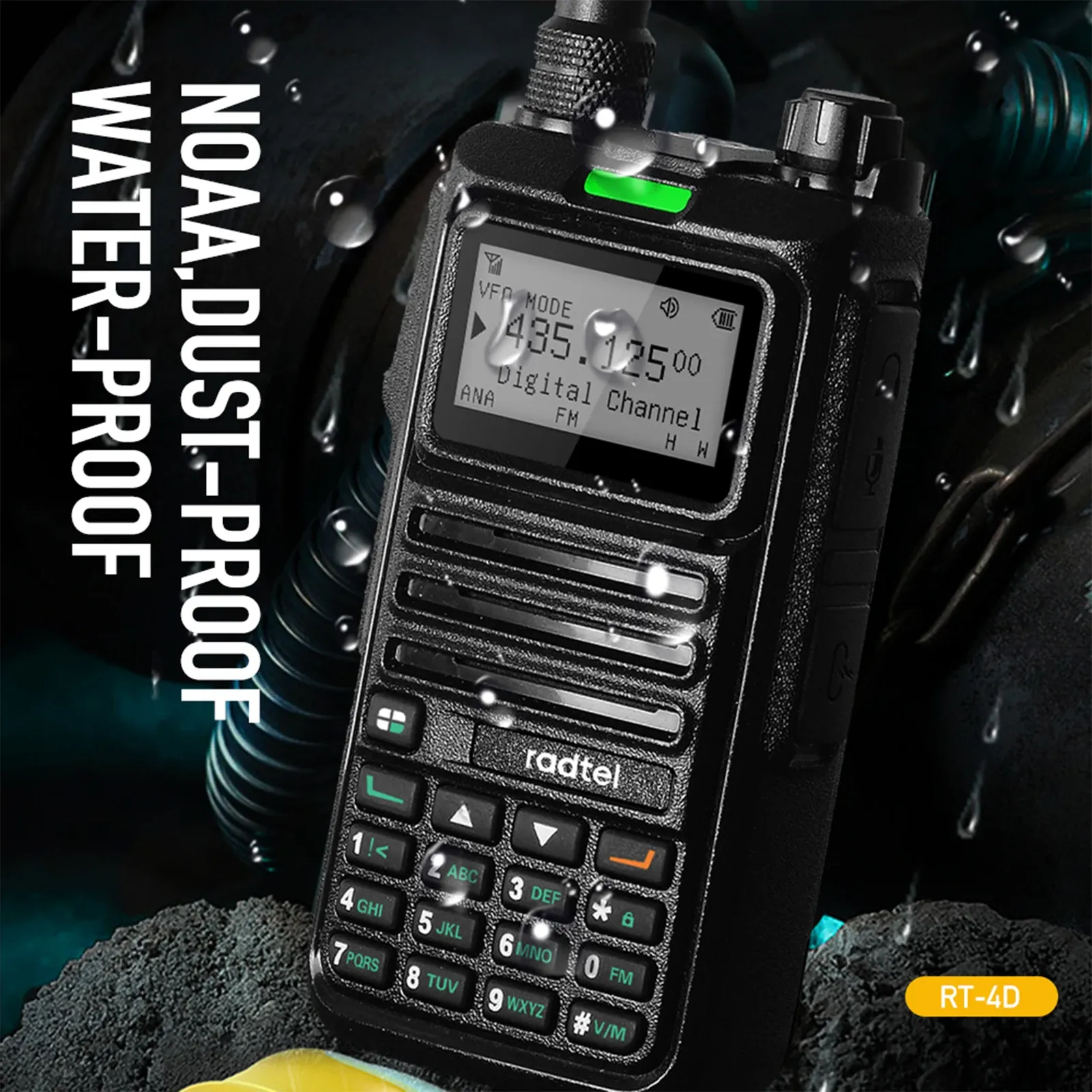 Radtel RT-4D DMR-Handfunkgerät mit Dual-Mode und 1024 Kanälen