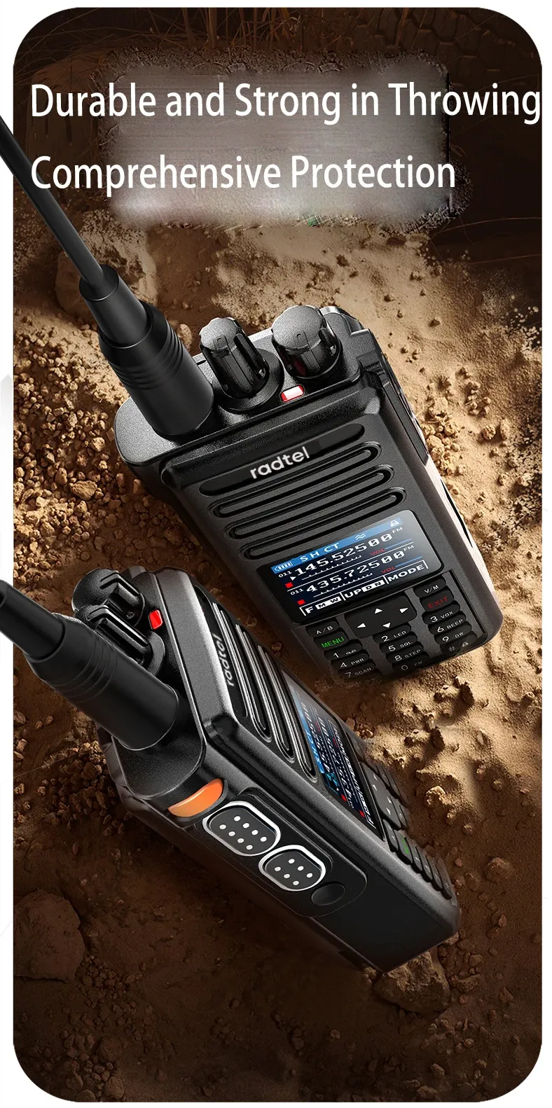 Radtel RT-730 IP67 Mehrband-Handfunkgerät mit Airband