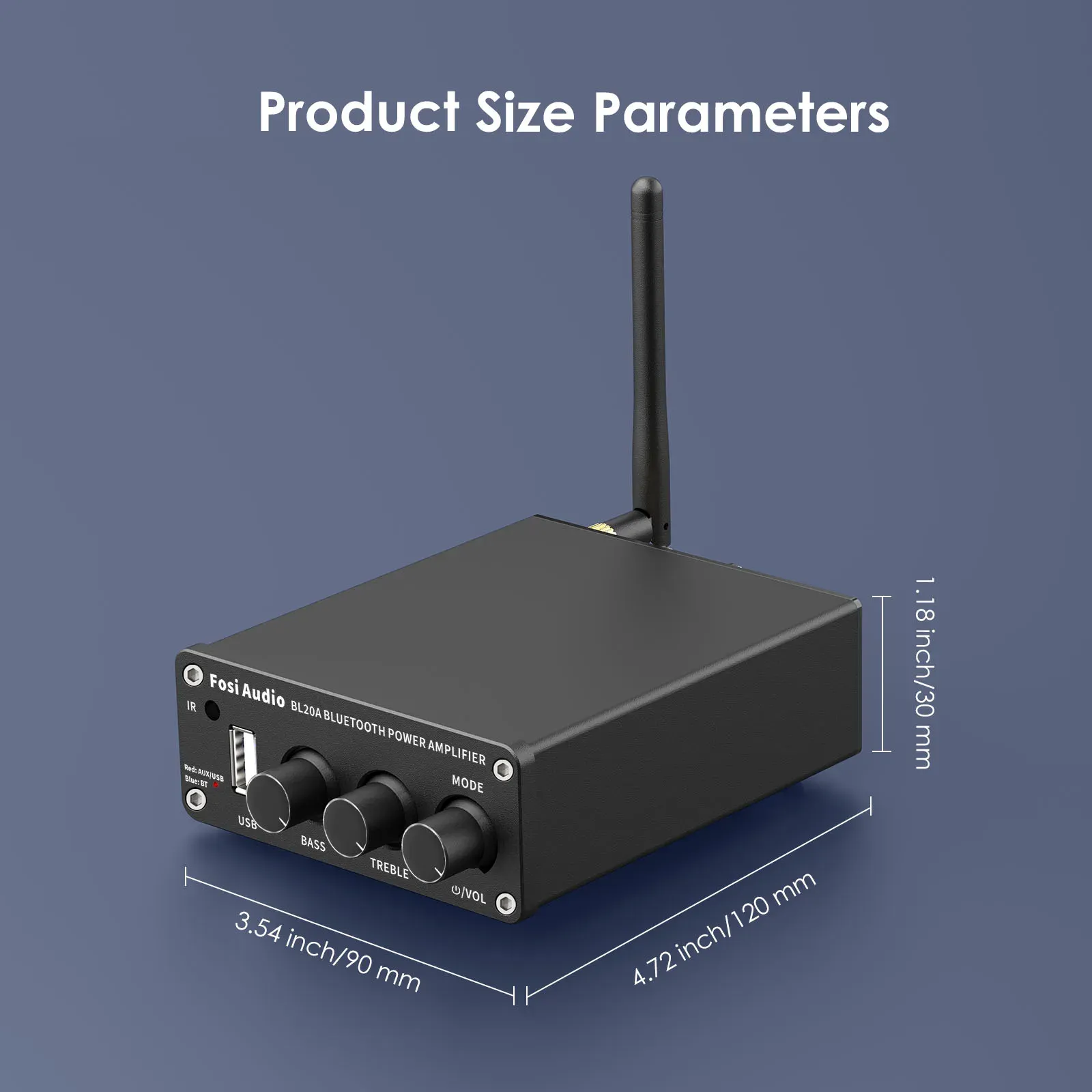 Fosi Audio BL20A Bluetooth-Verstärker für kompakte HiFi-Setups