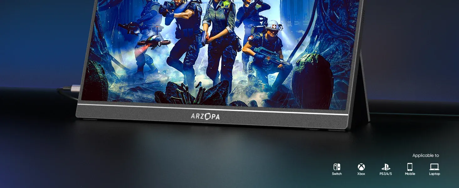 ARZOPA Z1FC 16,1-Zoll Gaming-Monitor für unterwegs