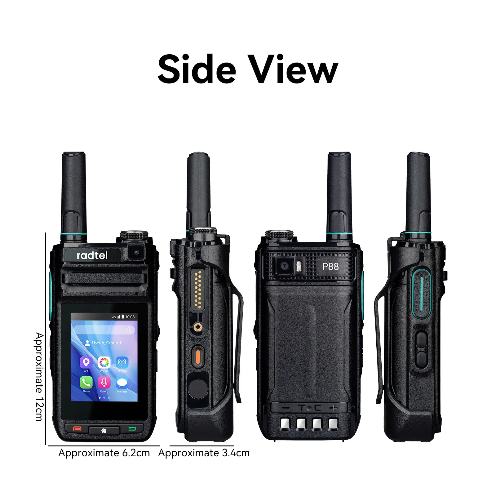 Radtel P88 Android PoC-Funkgerät mit Dual-SIM und GPS