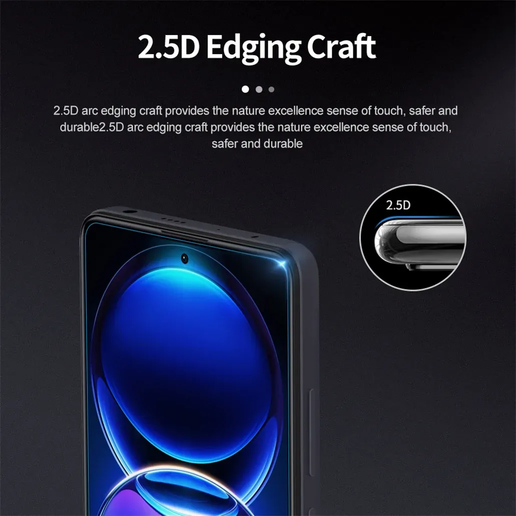 NILLKIN Panzerglas für Xiaomi Redmi Note 12 Pro 5G mit 2.5D-Kante
