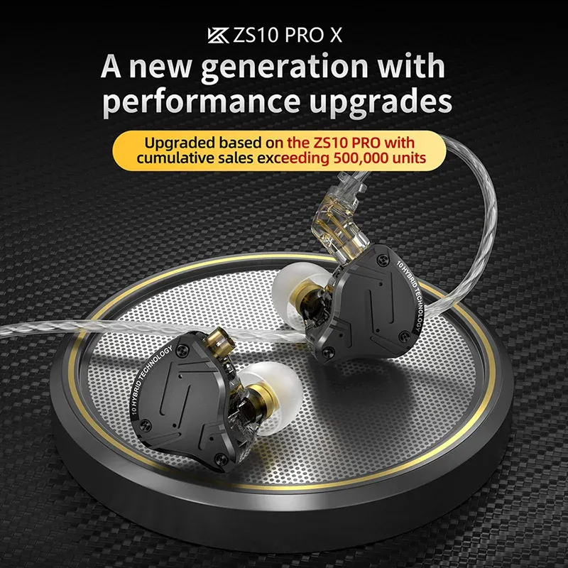 KZ ZS10 Pro X In-Ear-Monitor mit 10 Treibern und Metallgehäuse