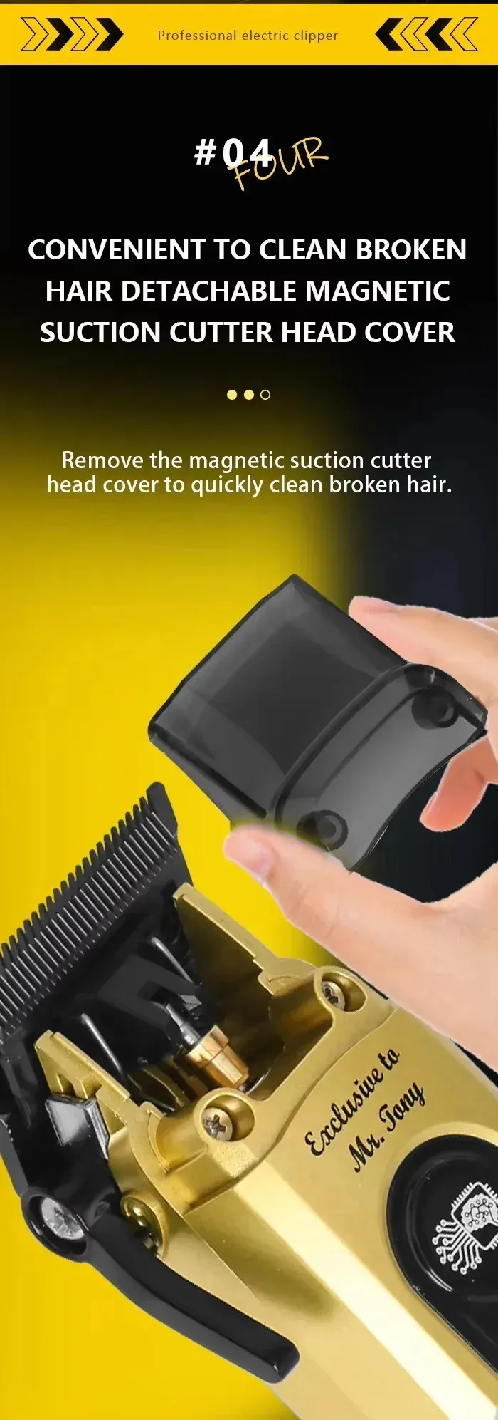 Kemei KM-90 kabellose Haarschneidemaschine für Konturen und Kurzhaarschnitte