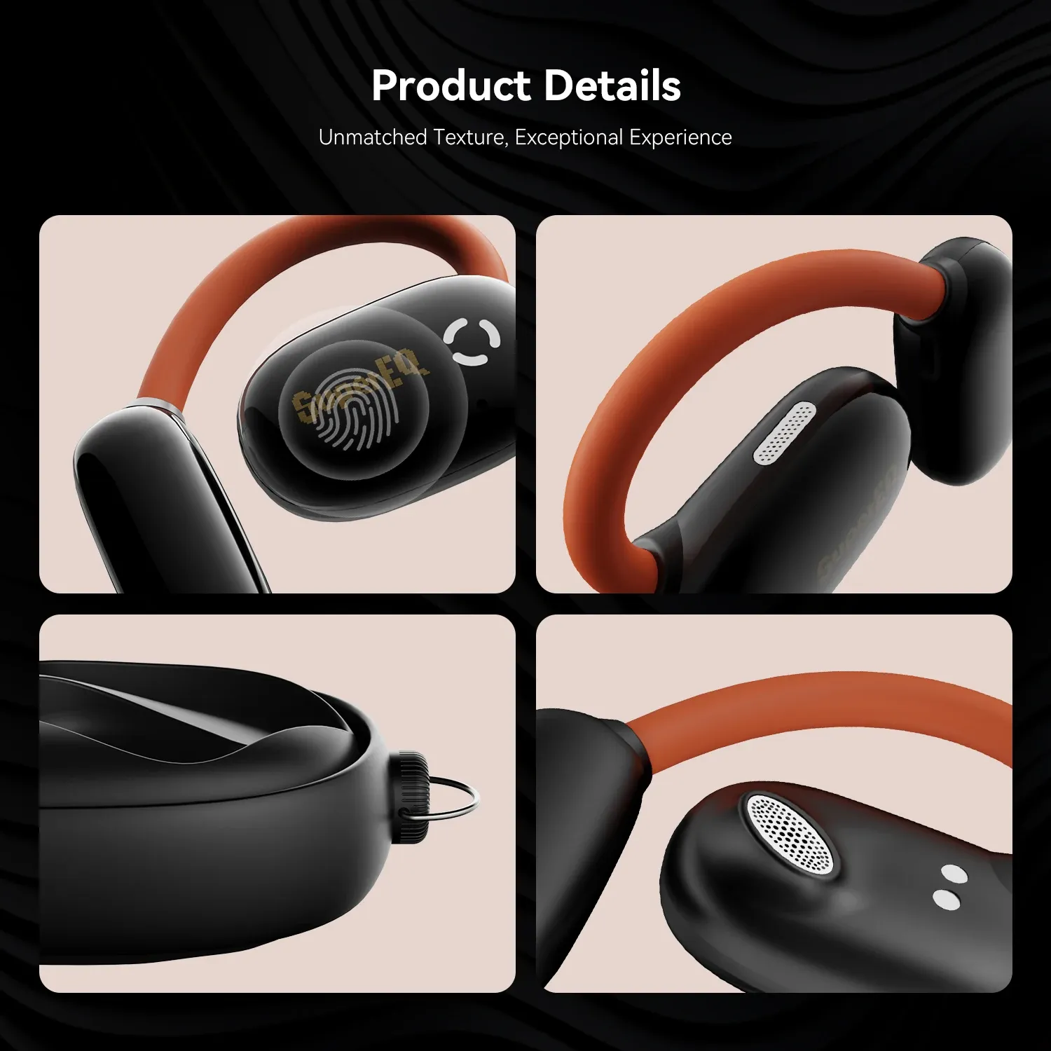 Oneodio SuperEQ D72 Open-Ear Sportkopfhörer mit Bluetooth 5.4