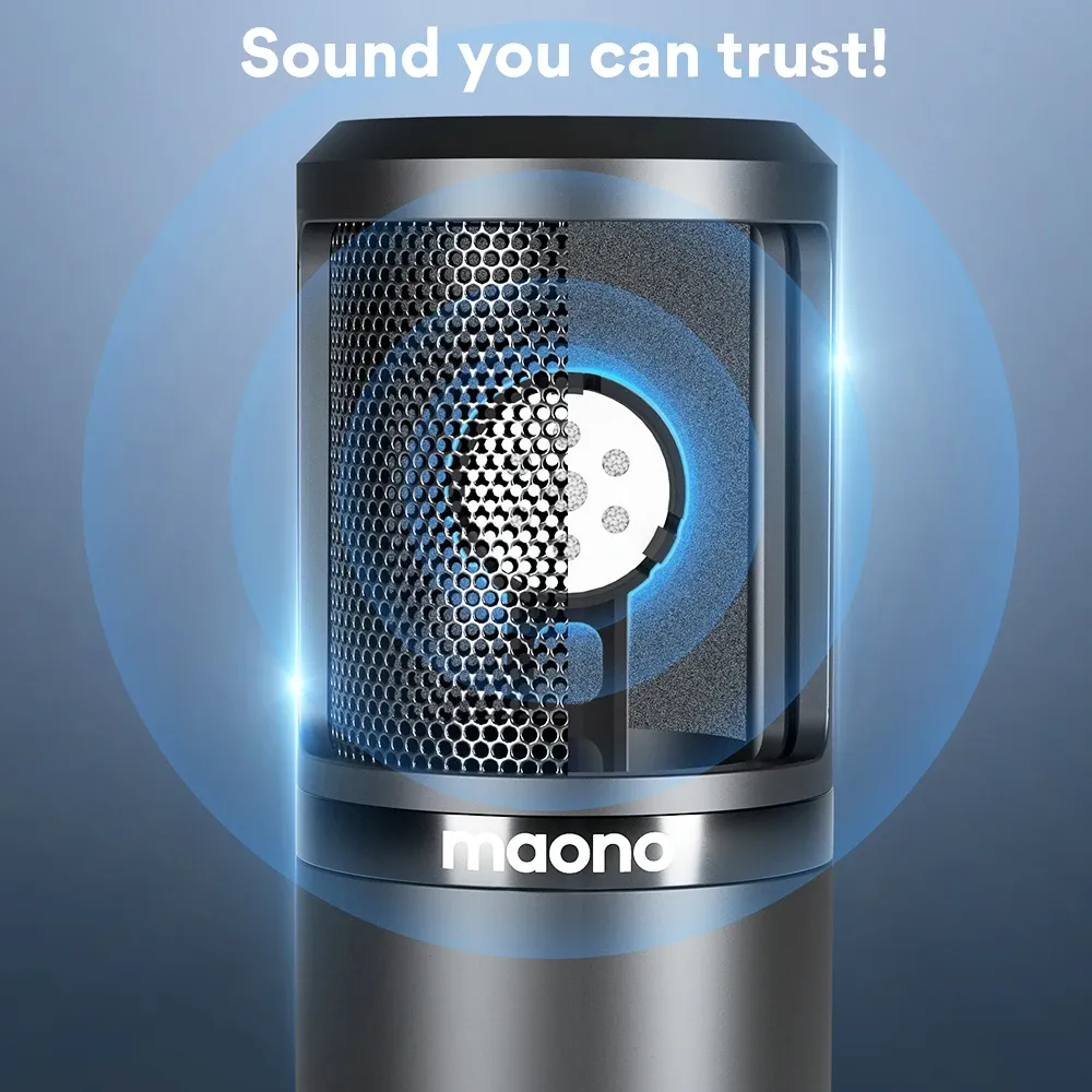 Maono XLR-Kondensatormikrofon-Set für Studio und Streaming